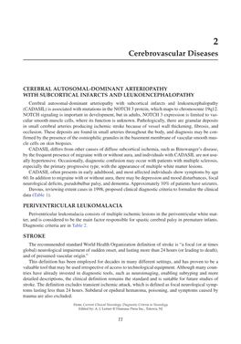 Cerebrovascular Diseases