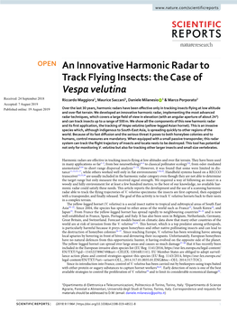 An Innovative Harmonic Radar to Track Flying Insects