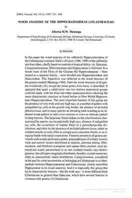 Downloaded from Brill.Com10/07/2021 06:13:28AM Via Free Access 332 IAWA Journal, Vol