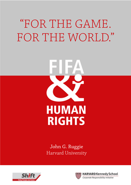 “FOR the GAME. for the WORLD.” FIFA and Human Rights