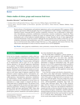 Omics Studies of Citrus, Grape and Rosaceae Fruit Trees