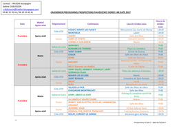 Calendrier Previsionnel Prospections Flavescence Doree Par Date 2017