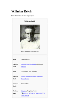 Wilhelm Reich