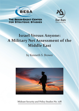 Israel Versus Anyone: a Military Net Assessment of the Middle East