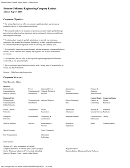 Siemens Pakistan Limited - Annual Reports - Paksearch.Com