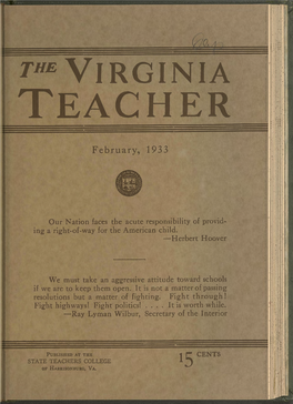 The Virginia Teacher, Vol. 14, Iss. 2, February 1933