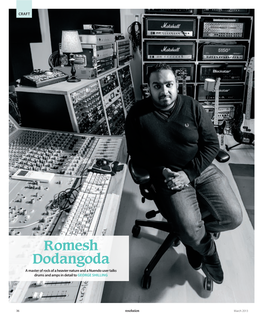 Romesh Dodangoda a Master of Rock of a Heavier Nature and a Nuendo User Talks Drums and Amps in Detail to GEORGE SHILLING