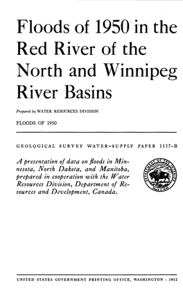 Floods of 1950 in the Red River of the North and Winnipeg River Basins