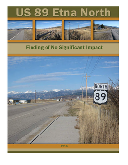 Finding of No Significant Impact (FONSI)