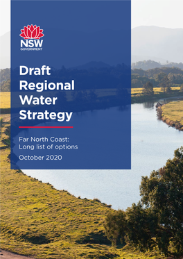 Draft Regional Water Strategy Far North Coast