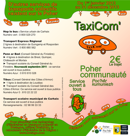 Taxicom' Mobilité Réduite