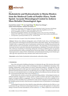 Hydrotalcite and Hydrocalumite in Mortar Binders