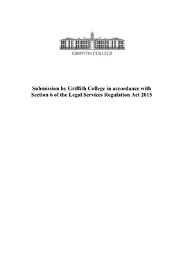 LSRA Submission from Griffith College