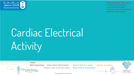 Cardiac Electrical Activity