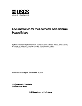 Documentation for the Southeast Asia Seismic Hazard Maps