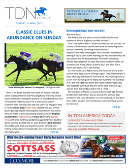 Tdn Europe • Page 2 of 9 • Thetdn.Com Sunday • 11 April 2021