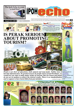 Is Perak Serious About Promoting Tourism?