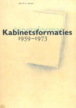 Kabinetsformaties :§