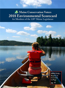 2018 Environmental Scorecard for Members of the 128Th Maine Legislature