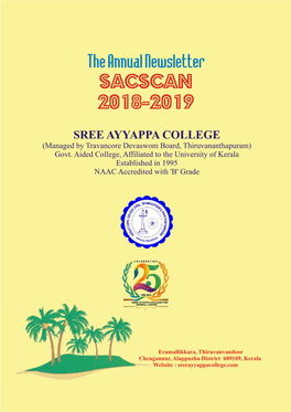 The Annual Newsletter SACSCAN 2018-2019