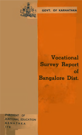 Vocational Survey Report of Bangalore Dist