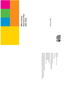 West Sussex Structure Plan 2001-2016 (February 2005)