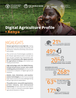 Digital Agriculture Profile • Kenya 49%