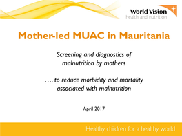 Mother-Led MUAC in Mauritania