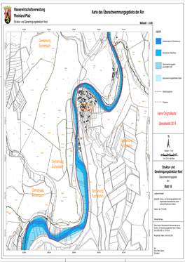 Karte Des Überschwemmungsgebiets Der Ahr Rheinland-Pfalz