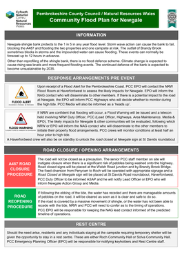 Community Flood Plan for Newgale