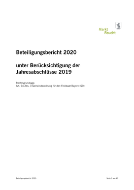 Beteiligungsbericht 2009