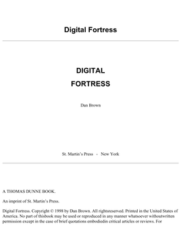 Digital Fortress