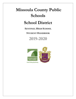 Missoula County Public Schools School District 2019-2020