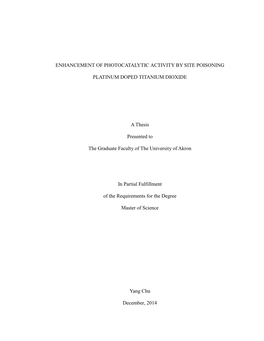 Enhancement of Photocatalytic Activity by Site Poisoning
