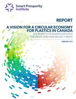 A Vision for a Circular Economy for Plastics in Canada the Benefits of Plastics Without the Waste and How We Get It Right