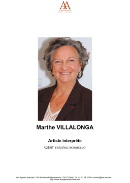 Marthe VILLALONGA