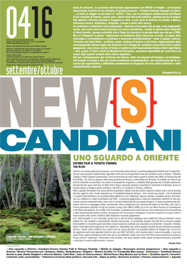 Settembre/Ottobre 2016 Meraviglia E Contraddizione Si Scontrano E Rincorrono Quotidianamente” Come Ci Spiega L’Autrice, Autorizzazione Tribunale Di Venezia N