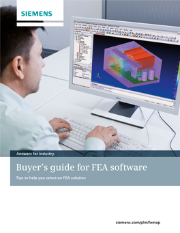 Buyer's Guide for FEA Software