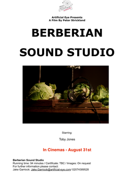 Berberian Sound Studio