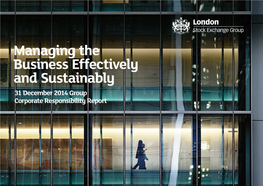 Managing the Business Effectively and Sustainably