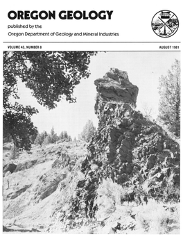 OREGON GEOLOGY Published by the Oregon Department of Geology and Mineral Industries