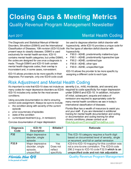 Mental Health Coding