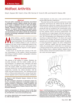 Midfoot Arthritis