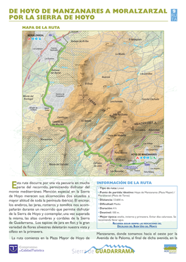 De Hoyo De Manzanares a Moralzarzal Por La Sierra