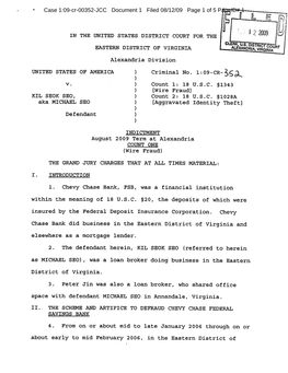 Case 1:09-Cr-00352-JCC Document 1 Filed 08/12/09 Page 1 of 5 Pageid# 1