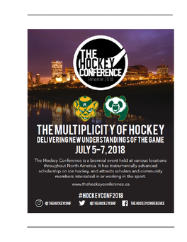 2016 Hockey Conference Program