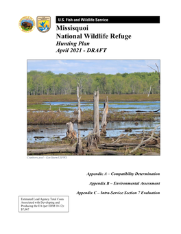 Missisquoi National Wildlife Refuge Hunting Plan April 2021 - DRAFT