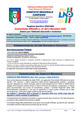 C.U. N. 27 C.R. Campania L.N.D