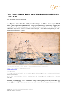 Sperm-Whale Hunting in Late Eighteenth-Century Brazil.