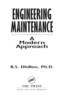 Engineering Maintenance: a Modern Approach
